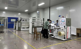 100頭金拉線分條機，bopp煙膜拆封拉線機